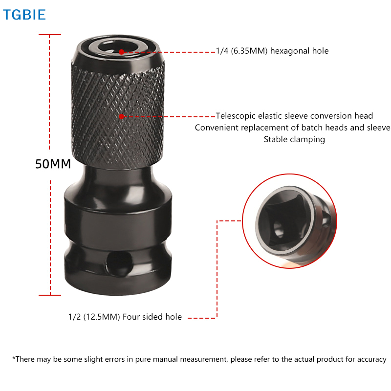 Screwdriver Set - [TL]【TL】Impact Screwdriver Bit Holders,1/2-Inch Square Drive