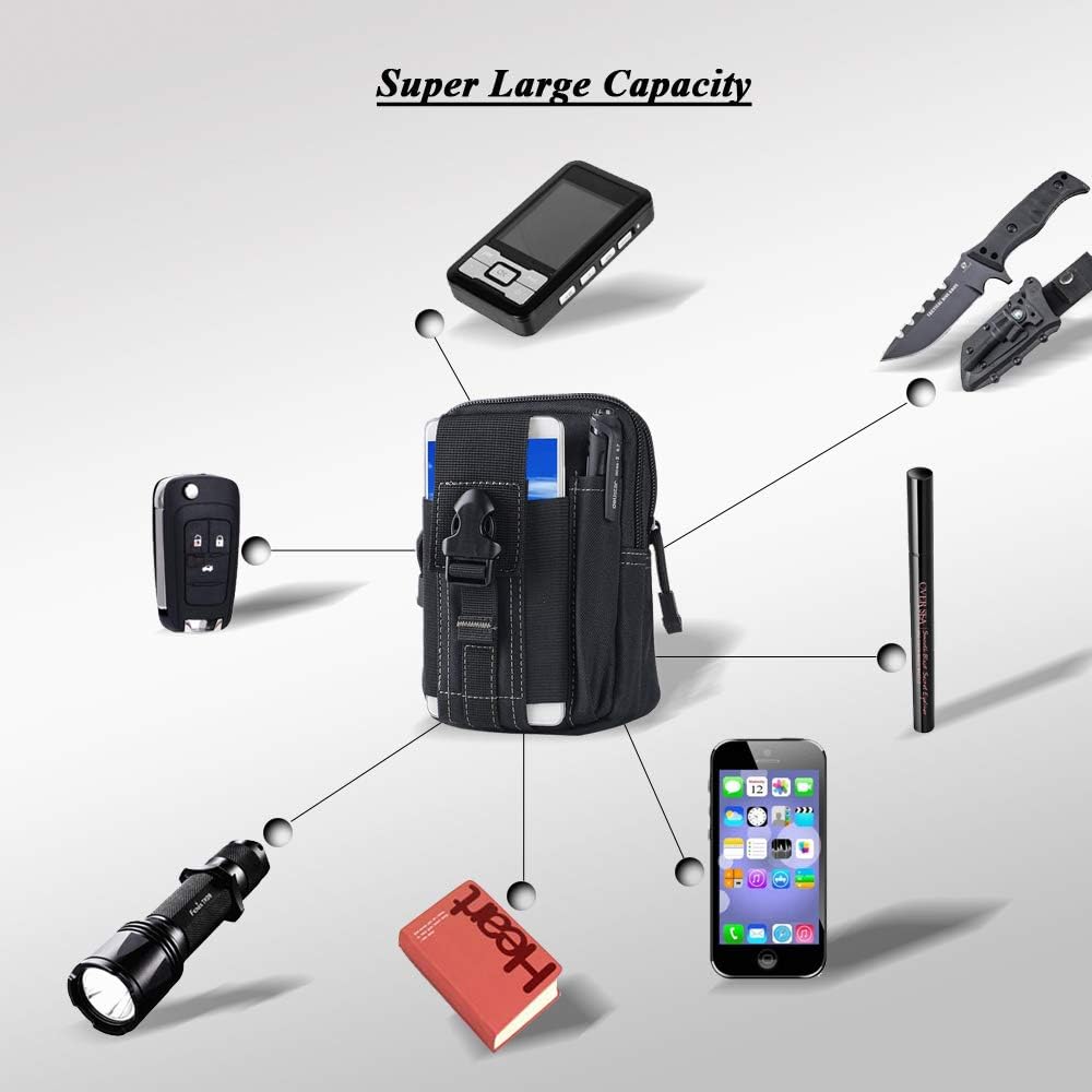 Tactical Molle Belt Pouch Mili - đánh giá và giá Tool Bag