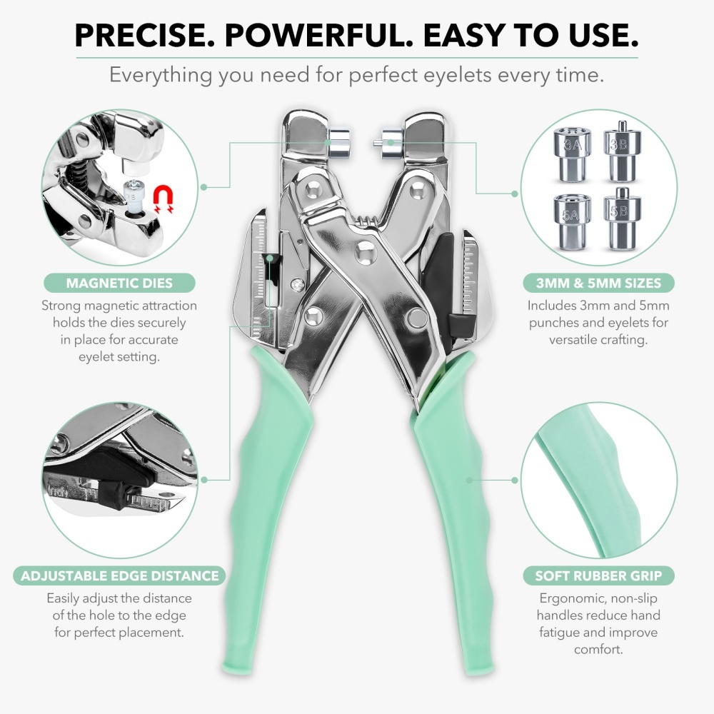 Grommet Tool Kit Handheld Hole - đánh giá và giá Pliers